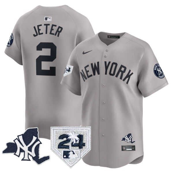 Men's Yankees Vapor Premier Limited Jersey - New York Patch - All Stitched - Image 28