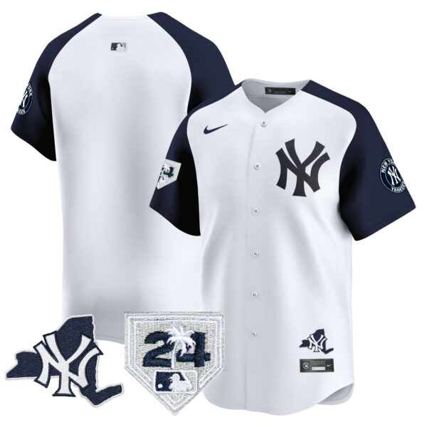 Men's Yankees Vapor Premier Limited Jersey - New York Patch - All Stitched - Image 48