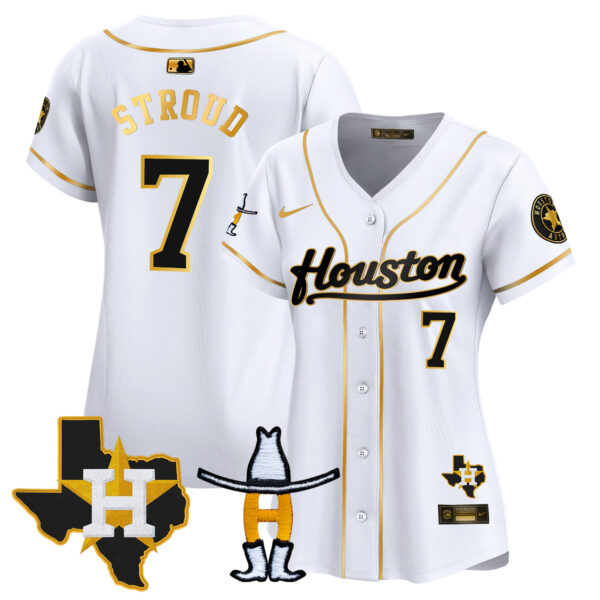 Women's Houston Astros Houston Rodeo Patch Vapor Premier Limited Jersey - All Stitched - Image 12