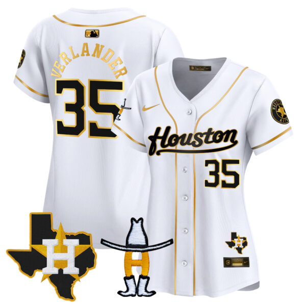 Women's Houston Astros Houston Rodeo Patch Vapor Premier Limited Jersey - All Stitched - Image 16