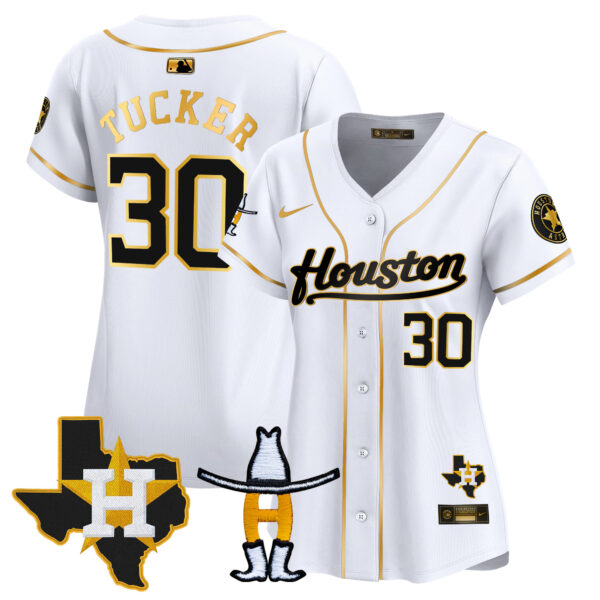 Women's Houston Astros Houston Rodeo Patch Vapor Premier Limited Jersey - All Stitched - Image 17