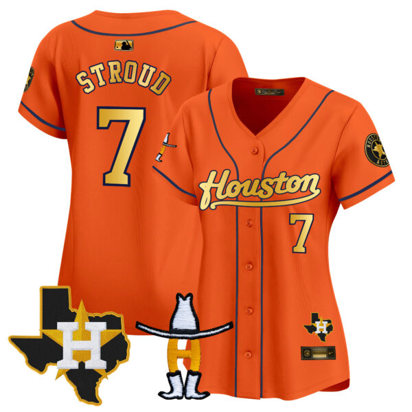Women's Houston Astros Houston Rodeo Patch Vapor Premier Limited Jersey - All Stitched - Image 21