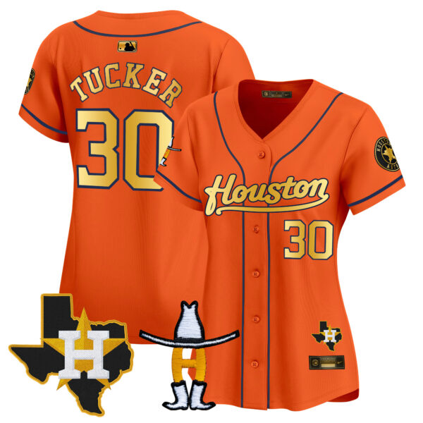 Women's Houston Astros Houston Rodeo Patch Vapor Premier Limited Jersey - All Stitched - Image 26
