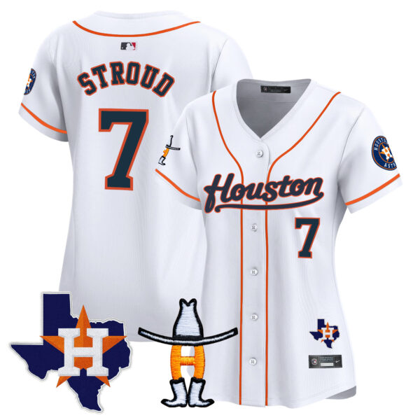 Women's Houston Astros Houston Rodeo Patch Vapor Premier Limited Jersey - All Stitched - Image 30