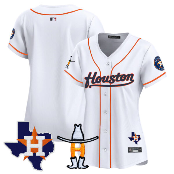 Women's Houston Astros Houston Rodeo Patch Vapor Premier Limited Jersey - All Stitched - Image 36
