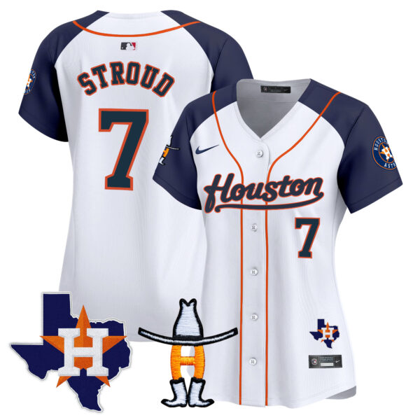 Women's Houston Astros Houston Rodeo Patch Vapor Premier Limited Jersey - All Stitched - Image 39