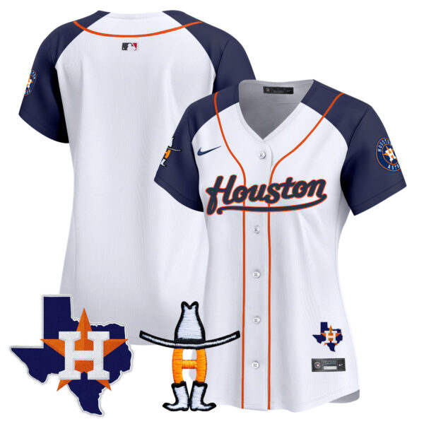 Women's Houston Astros Houston Rodeo Patch Vapor Premier Limited Jersey - All Stitched - Image 45