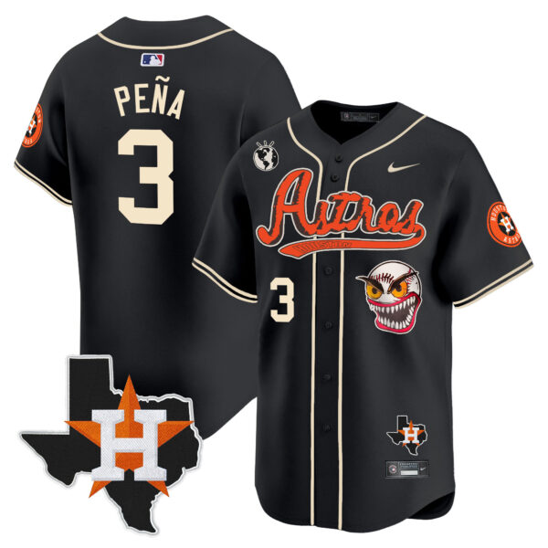 Men's Houston Astros Cactus Jack Style Vapor Premier Limited Jersey V2 - Stitched - Image 21