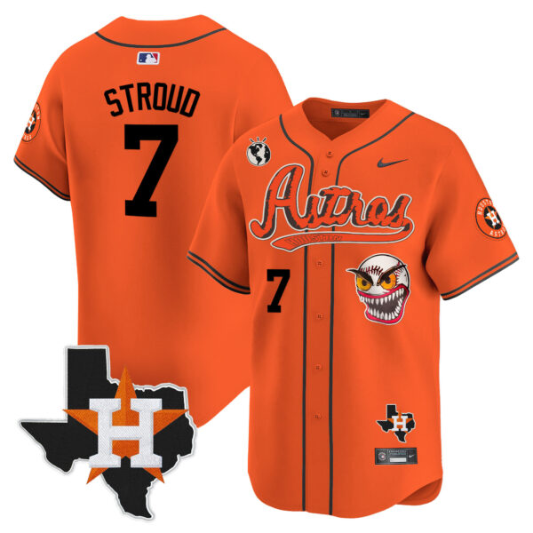 Men's Houston Astros Cactus Jack Style Vapor Premier Limited Jersey V2 - Stitched - Image 28