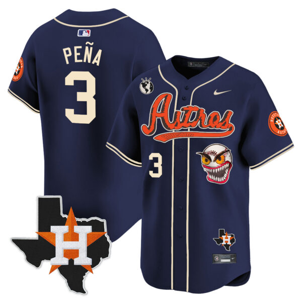Men's Houston Astros Cactus Jack Style Vapor Premier Limited Jersey V2 - Stitched - Image 39