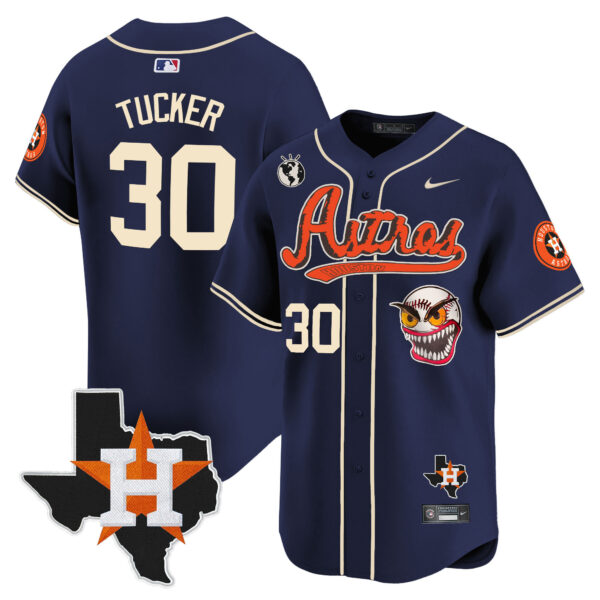 Men's Houston Astros Cactus Jack Style Vapor Premier Limited Jersey V2 - Stitched - Image 44