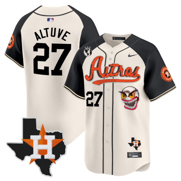 Men's Houston Astros Cactus Jack Style Vapor Premier Limited Jersey V2 - Stitched - Image 50
