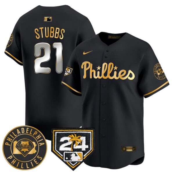 Men's Phillies 2024 Spring Training Patch Vapor Premier Limited Jersey V2 - All Stitched - Image 2
