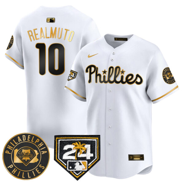 Men's Phillies 2024 Spring Training Patch Vapor Premier Limited Jersey V2 - All Stitched - Image 15