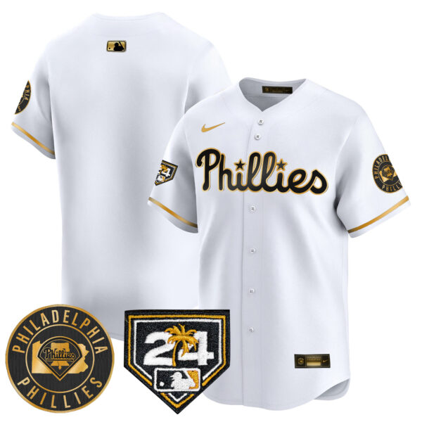 Men's Phillies 2024 Spring Training Patch Vapor Premier Limited Jersey V2 - All Stitched - Image 18