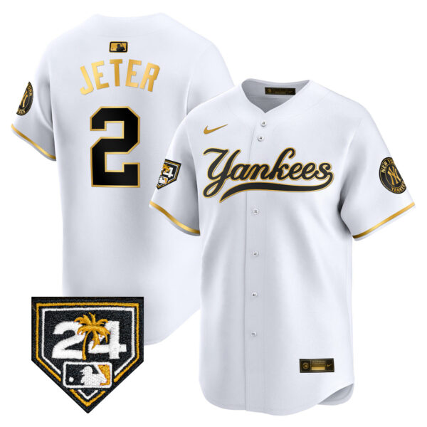 Men's New York Yankees 2024 Spring Training Patch Vapor Premier Limited Jersey V6 - All Stitched - Image 12