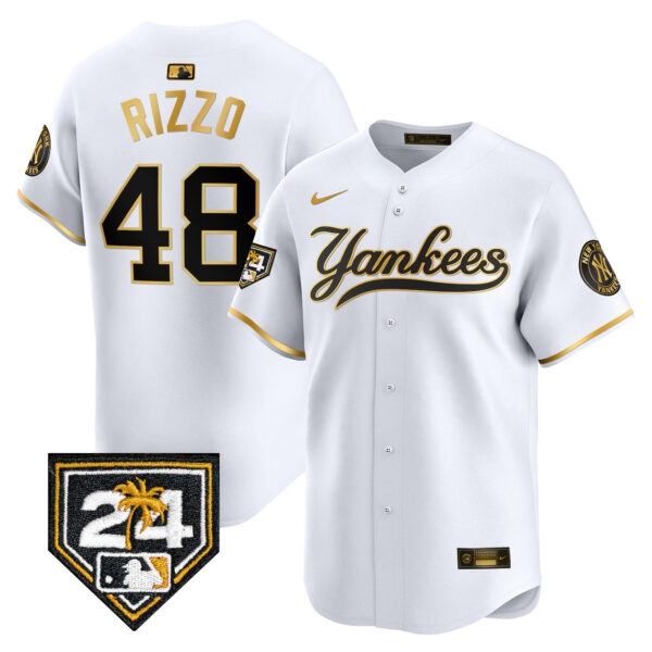 Men's New York Yankees 2024 Spring Training Patch Vapor Premier Limited Jersey V6 - All Stitched - Image 15