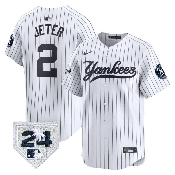 Men's New York Yankees 2024 Spring Training Patch Vapor Premier Limited Jersey V6 - All Stitched - Image 20