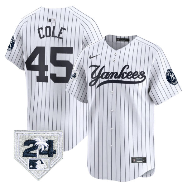 Men's New York Yankees 2024 Spring Training Patch Vapor Premier Limited Jersey V6 - All Stitched - Image 21