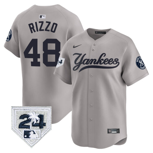 Men's New York Yankees 2024 Spring Training Patch Vapor Premier Limited Jersey V6 - All Stitched - Image 31