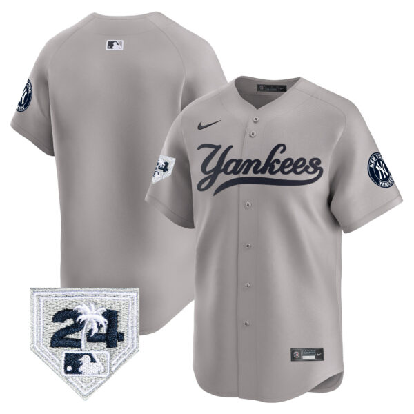 Men's New York Yankees 2024 Spring Training Patch Vapor Premier Limited Jersey V6 - All Stitched - Image 32