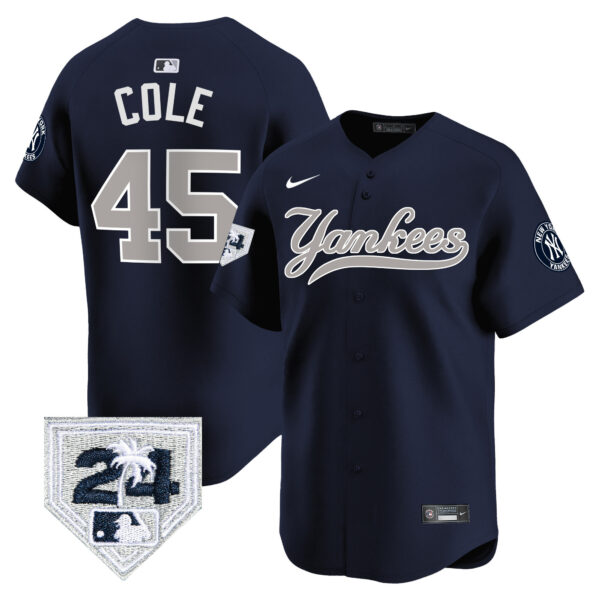 Men's New York Yankees 2024 Spring Training Patch Vapor Premier Limited Jersey V6 - All Stitched - Image 37