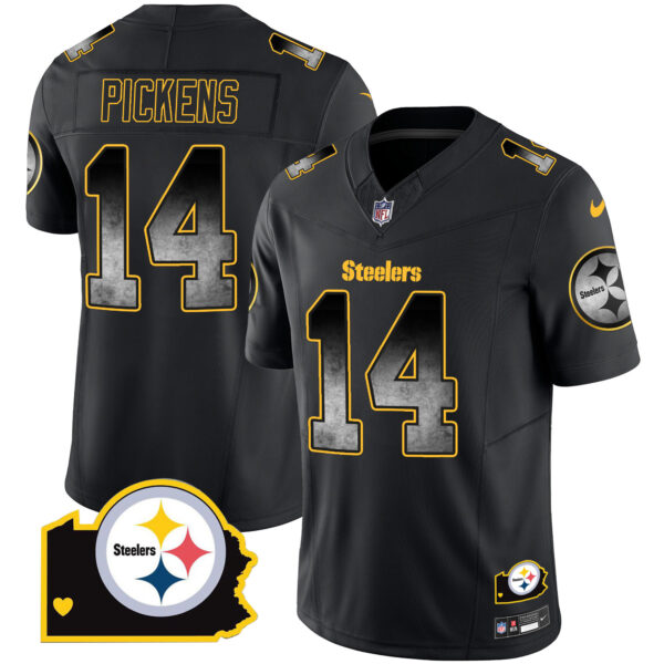 Men's Steelers Arch Smoke Home Patch Vapor Jersey - All Stitched - Image 4