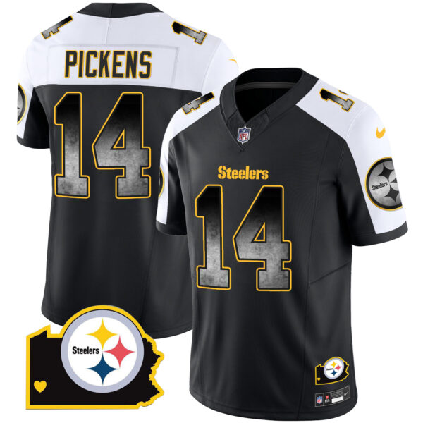 Men's Steelers Arch Smoke Home Patch Vapor Jersey - All Stitched - Image 11