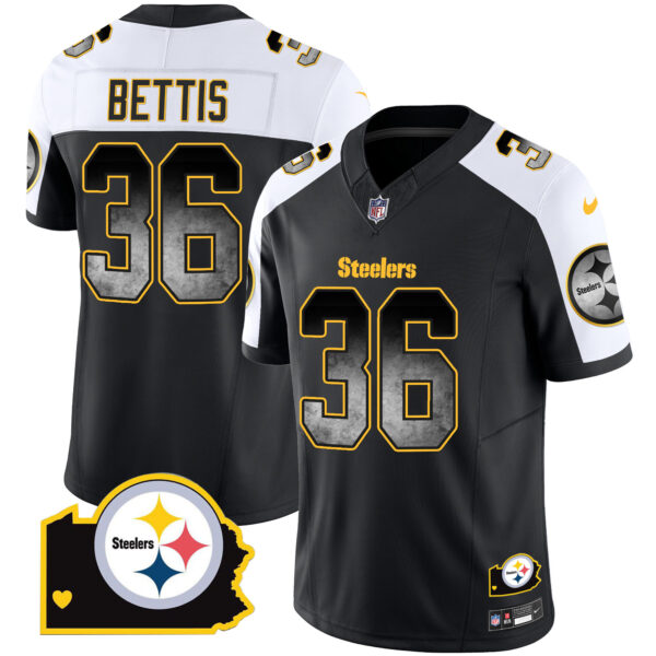 Men's Steelers Arch Smoke Home Patch Vapor Jersey - All Stitched - Image 14