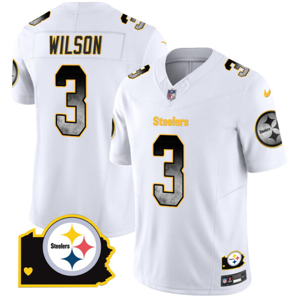 Men's Steelers Arch Smoke Home Patch Vapor Jersey - All Stitched - Image 15