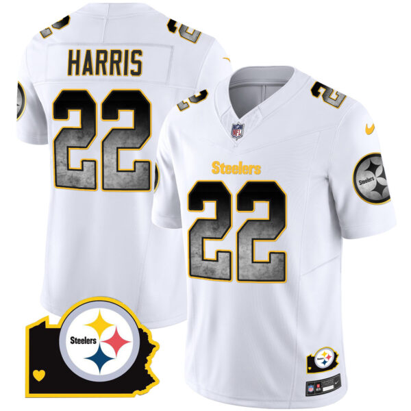 Men's Steelers Arch Smoke Home Patch Vapor Jersey - All Stitched - Image 19