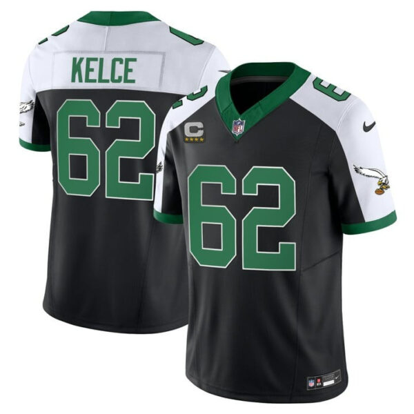 Men's Eagles Kelly Green Vapor Limited Jersey V2 - All Stitched - Image 5