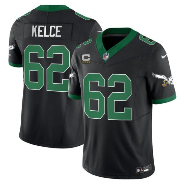 Men's Eagles Kelly Green Vapor Limited Jersey V2 - All Stitched - Image 25