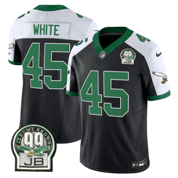 Men's Eagles Jerome Brown Patch Kelly Green Alternate Jersey V2 - All Stitched - Image 3