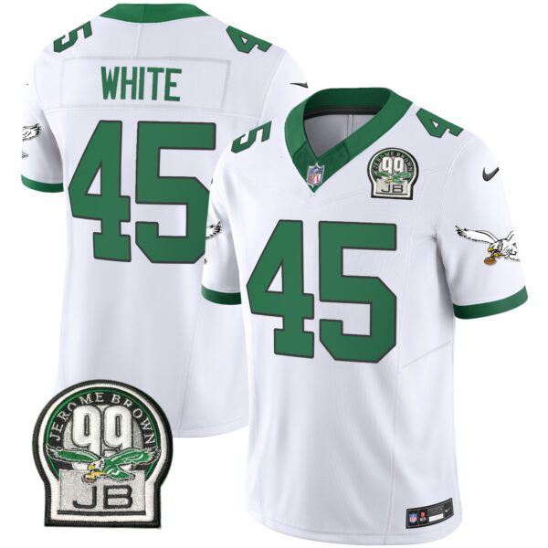 Men's Eagles Jerome Brown Patch Kelly Green Alternate Jersey V2 - All Stitched - Image 21