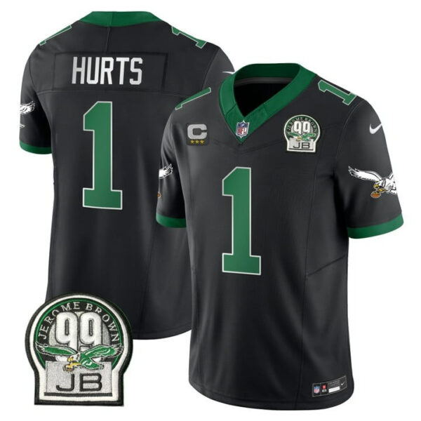 Men's Eagles Jerome Brown Patch Kelly Green Alternate Jersey V2 - All Stitched - Image 28
