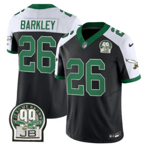 Men's Eagles Jerome Brown Patch Kelly Green Alternate Jersey V2 - All Stitched