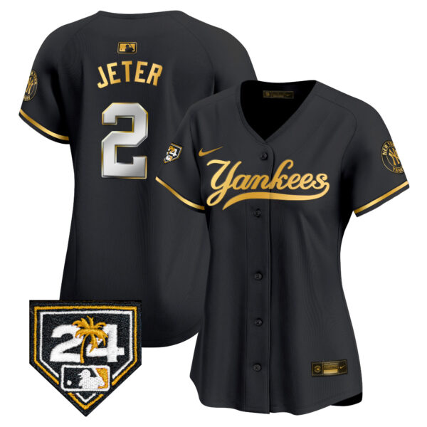 Women's New York Yankees 2024 Spring Training Patch Vapor Premier Limited Jersey V6 - All Stitched - Image 4