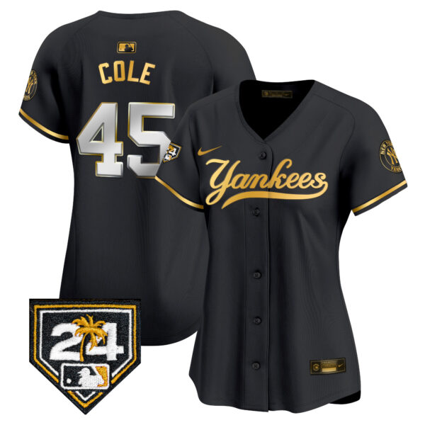 Women's New York Yankees 2024 Spring Training Patch Vapor Premier Limited Jersey V6 - All Stitched - Image 5