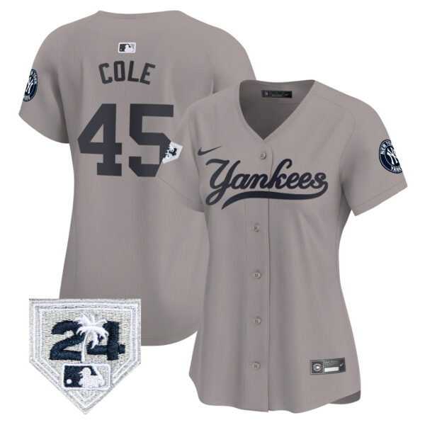 Women's New York Yankees 2024 Spring Training Patch Vapor Premier Limited Jersey V6 - All Stitched - Image 29