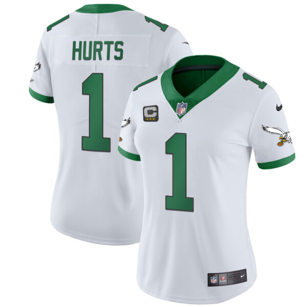 Women's Eagles Throwback Kelly Vapor Limited Jersey V2 - All Stitched - Image 4