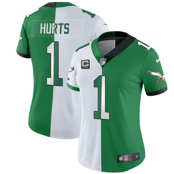 Women's Eagles Throwback Kelly Vapor Limited Jersey V2 - All Stitched - Image 19