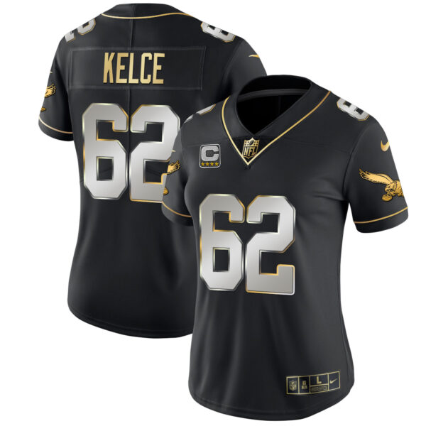 Women's Eagles Throwback Kelly Vapor Limited Jersey V2 - All Stitched - Image 25