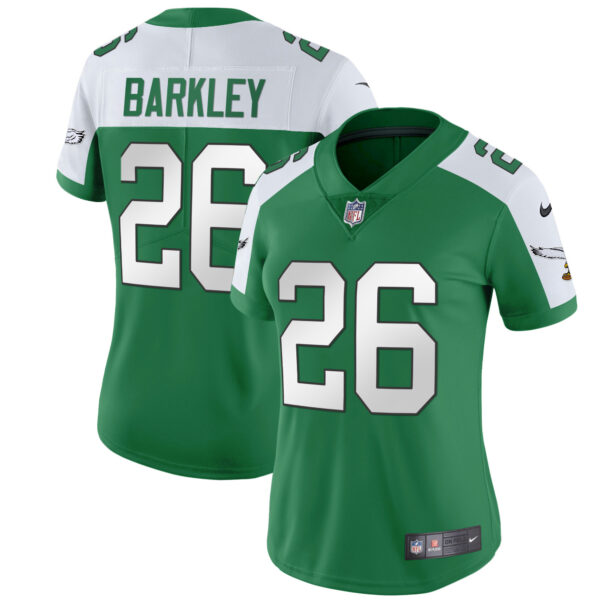 Women's Eagles Throwback Kelly Vapor Limited Jersey V2 - All Stitched - Image 26