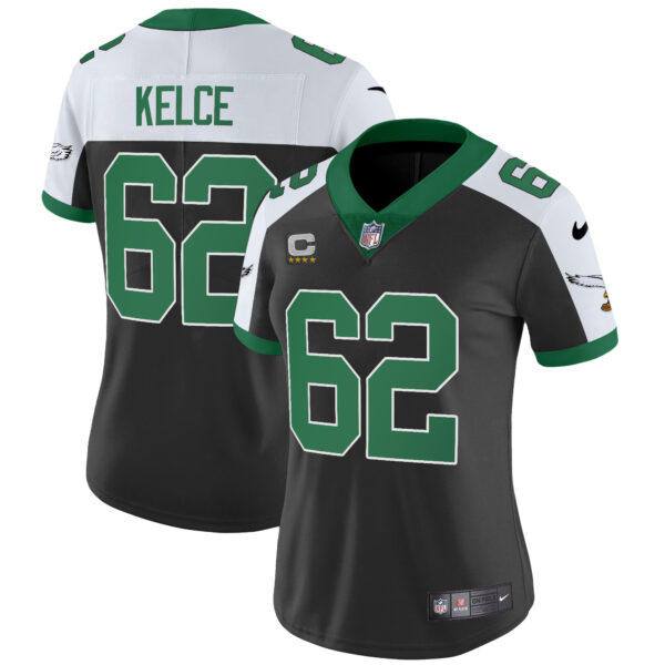 Women's Eagles Kelly Green Vapor Limited Jersey V2 - All Stitched - Image 5