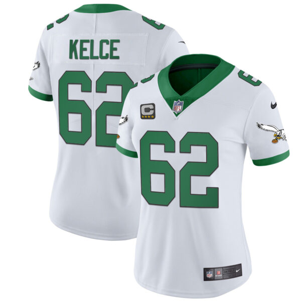 Women's Eagles Kelly Green Vapor Limited Jersey V2 - All Stitched - Image 15
