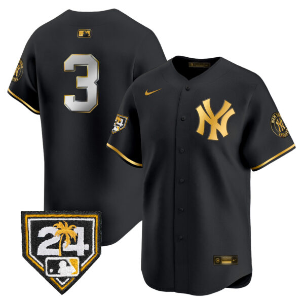 Men's New York Yankees 2024 Spring Training Patch Vapor Premier Limited Jersey V4 - All Stitched - Image 3