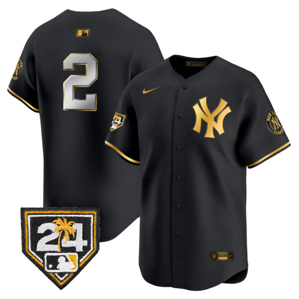 Men's New York Yankees 2024 Spring Training Patch Vapor Premier Limited Jersey V4 - All Stitched - Image 4