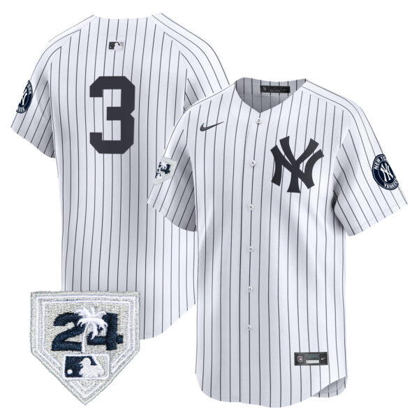 Men's New York Yankees 2024 Spring Training Patch Vapor Premier Limited Jersey V4 - All Stitched - Image 19