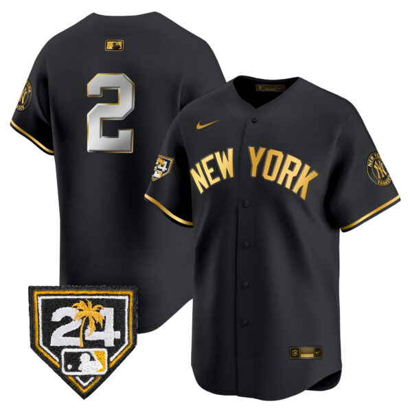 Men's New York Yankees 2024 Spring Training Patch Vapor Premier Limited Jersey V5 - All Stitched - Image 4